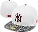 New York Yankees Fitted Hat: New Era 59FIFTY White/Black EITR 2 Fitted Hat