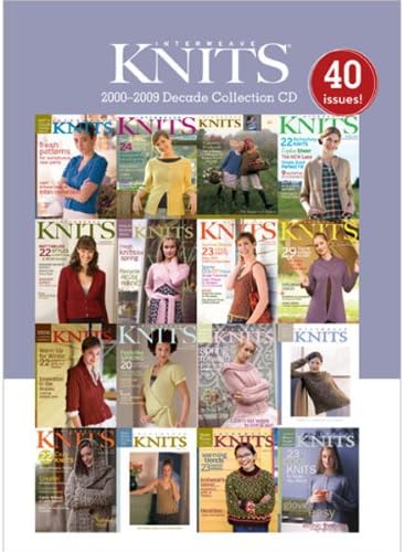 Interweave Knits Magazine 2000 - 2009 Decade Collection CD: All 40 Issues of Interweave Knits Magazine Exactly As Issued in 2000 - 2009