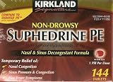 Kirkland Suphedrine Pe Phenylephrine Hydrochloride 10mg Tablets 144-Count (Pack of 3)