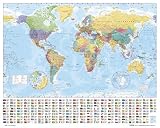 World Map - Mini Poster - 50X40Cm - Art247 Poster Print