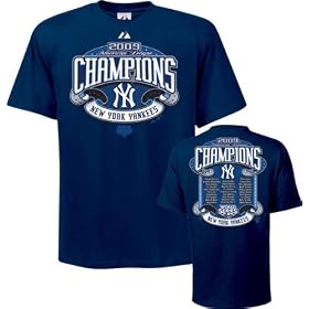 Buy New York Yankees 2009 American League Champions Roster Tee