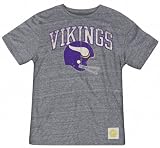 Minnesota Vikings Retro Sport Button Hook Tri-Blend T-Shirt