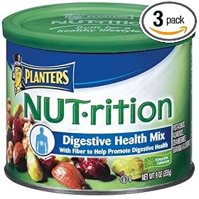 Planters NUT-rition Digestive Health Mix, 9-Ounce Cans (Pack of 3)