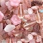 Czech Glass Bead Mix Assorted Shapes Pink (2 Ounce)