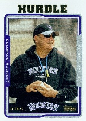 2005 Topps Baseball Card # 276 Clint Hurdle Colorado Rockies