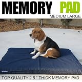 100% Orthopedic Grade Memory Foam Pad Pet Bed for Dog and Cat - Medium Large by dogbed4less
