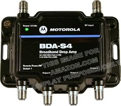 Motorola Signal Booster 4-Port BDA-S4 Cable Modem TV HDTV Amplifier