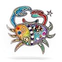 Sensitive Cancer the Crab Zodiac Pin from the Artazia Collection #904 GP NP