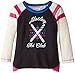 Hatley Girls' Little Raglan Tee-ski Cross