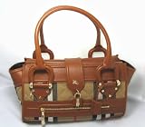 Burberry Handbags (Brown House Check) Large Quilted Manor Bag REDUCED!