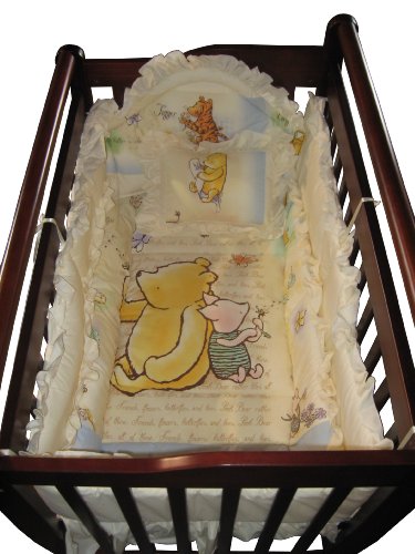6 Piece Mini Crib Bedding Set Pooh - Piglet - Tigger