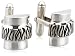 Sterling Silver Fiero Collection Barrel Cuff Links by Catherine M. Zadeh