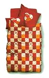 Tom Tailor Kids Biber Bettwaesche 100 x 135 cm Fb.kirschrot