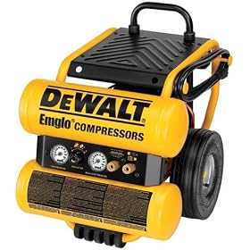 DEWALT D55154 Heavy Duty 1.1 HP Continuous 4 Gal Electric Wheeled Dolly Style Air Compressor with Panel Sale