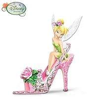 Disney Tinker Bell Rose Petal Pixie Collectible Shoe Figurine by The Hamilton Collection