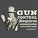 John Wayne Gun Control, Concentration and a Steady Hand T-Shirt