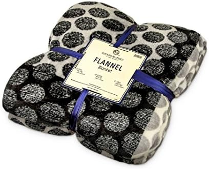Everydayspecial Luxurious Microfiber Plush Flannel Blanket Black Flower Ivy 79"x94" Queen Size Ultrasoft and Cozy