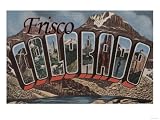 Frisco, Colorado - Large Letter Scenes Giclee Poster Print