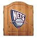 Imperial New Jersey Nets Licensed Solid Pine Cabinet and Bristle Dartboard Set