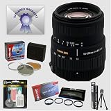 Sigma 55-200mm f/4-5.6 DC HSM Telephoto Zoom Lens  Filters  Close-Up Macro Set  6 Year Warranty for Nikon SLR