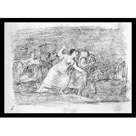 Francisco de Goya y Lucientes (Drawings for "Desastre de la Guerra ': soldiers and women fleeing) Framed Art Poster Print - 11" X 17"