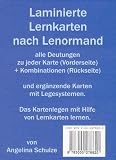 Produkt-Bild: Laminierte Lernkarten nach Lenormand: alle Deutungen zu jeder Karte (Vorderseite) + Kombinationen (R&uuml;ckseite) und erg&auml;nzende Karten mit Lesesystemen