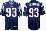 Richard Seymour New England Patriots #93 Authentic Reebok NFL Football Jersey (Blue)