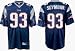 Richard Seymour New England Patriots #93 Authentic Reebok NFL Football Jersey (Blue)