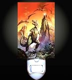 T Rex Volcano Decorative Night Light
