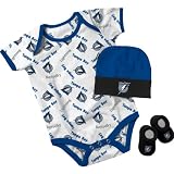 Reebok Tampa Bay Lightning Newborn Creeper, Bootie, Cap Gift Set Newborn