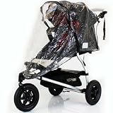 Mountain Buggy RAINCOVER (ZIPPED) Urban Jungle/Terrain (Single) Storm Cover Chrystal Clear Heavy Duty Design