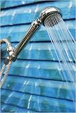 New Market Naturals Royale Hand Held/Head Massage Shower Filter With Chromed Metal Flex Hose