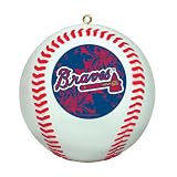 MLB Atlanta Braves Mini Replica Baseball Ornament