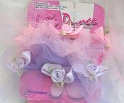 Lets Dance, 2 Pastel Color Pink and Purple Baby Girl Pony Holders