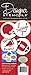 Designer Stencils C253 Large Football Cookie Stencils, Beige/semi-transparent