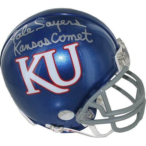 Steiner Sports NCAA Kansas Jayhawks Gale Sayers Kansas Throwback Mini Helmet with 