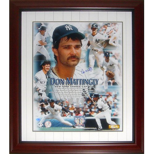 Don Mattingly Autographed New York Yankees Composite Deluxe Framed 16x20 Photo