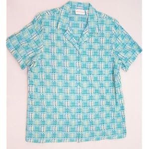 Buy Alfred Dunner Caribbean Cool Plaid Blouse 91542 by Alfred Dunner
