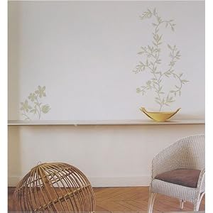 Subtle Flower Garland Sticker Set Repositionable and Removable