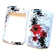 RIM BlackBerry Curve 8300 8310 8320 8330 Snap-On Protector Hard Case "Artistic Red Flowers" Design