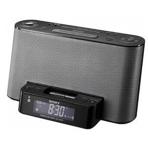Sony Speaker Dock Clock Radio for iPod iPhone (Black) by Sony