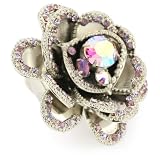 Sorrelli Violet Eyes Purple Crystal Bold Flowe