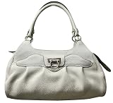 Salvatore Ferragamo White Leather Armonia Bag 21-A069