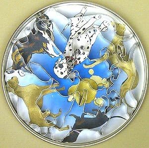 Dog Tin Cookie Cutter 6 Pc Set L420