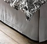 DwellStudio Pyramids Matelasse King Bedskirt, Dove DwellStudio Pyramids Matelasse King Bedskirt, Dove