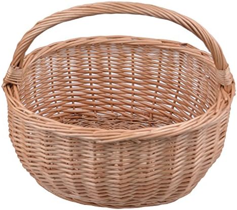 Wicker Woven Picnic Basket Storage Basket With Handle