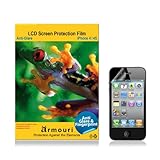 armouri Apple iPhone 4 / 4S Anti Glare / Anti Fingerprint Screen Protector - 2 Pack