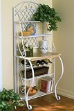 Trellis Baker's Rack 68hx27.5w White