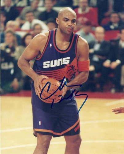 Charles Barkley Autographed Phoenix Suns 8x10 Photo