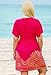 swimsuitsforall Women's Gold Foil Kimono Dress
